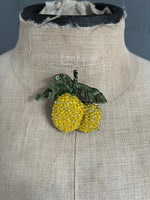 Load image into Gallery viewer, Handmade Brooch Pin - Amalfi Lemons
