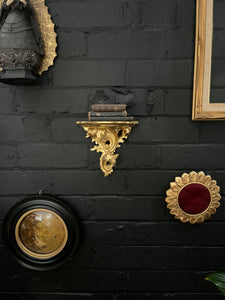 Baroque Wall Style Gold Shelf