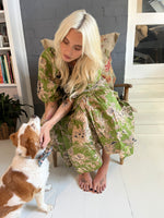 Load image into Gallery viewer, Eden Dress - Green Printed Floral
