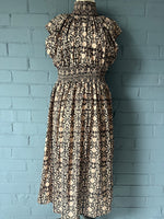 Load image into Gallery viewer, The Fallen Angel Dress - Woodblock Print - Onesize - Midi
