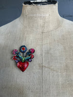 Load image into Gallery viewer, Handmade Brooch Pin - Frida&#39;s Flowers

