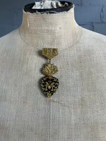 Load image into Gallery viewer, Handmade Brooch Pin - Mona Heart
