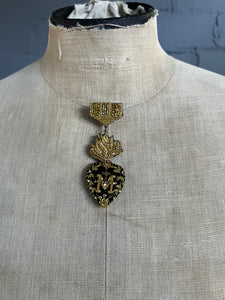 Handmade Brooch Pin - Mona Heart