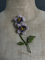 Load image into Gallery viewer, Handmade Brooch Pin - Viola
