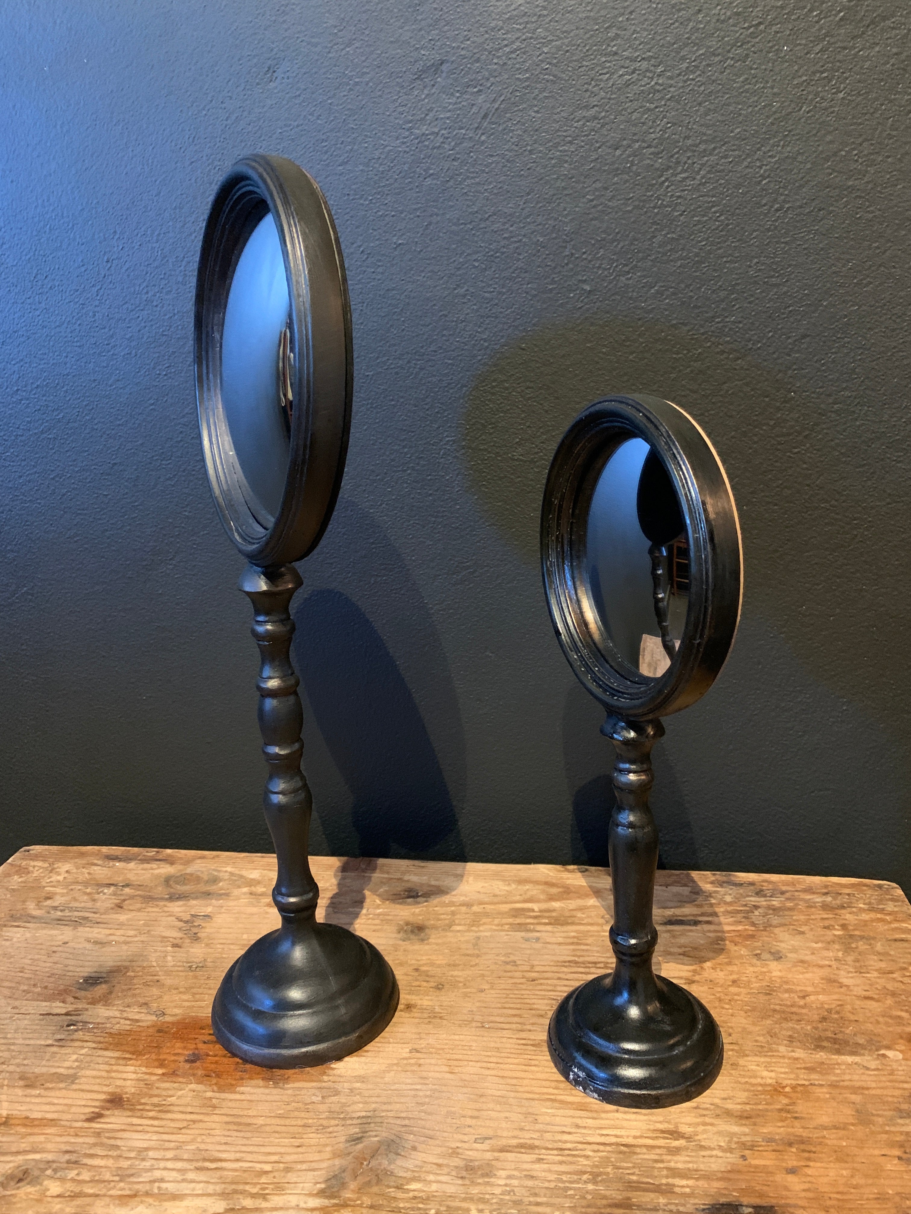 Convex Mirror on Stand. 2 sizes.